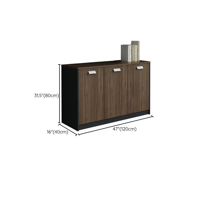 Classeur latéral en bois de classeur latéral de style nordique pour le bureau à domicile Clearhalo