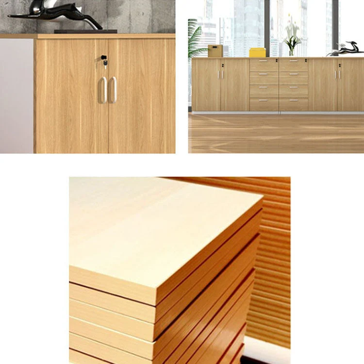 Classeur latéral en bois de classeur scandinave pour le bureau à domicile Clearhalo