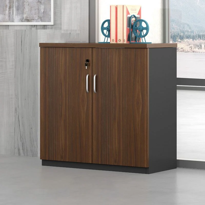 Classeur latéral en bois de classeur de style nordique avec rangement verrouillable Clearhalo