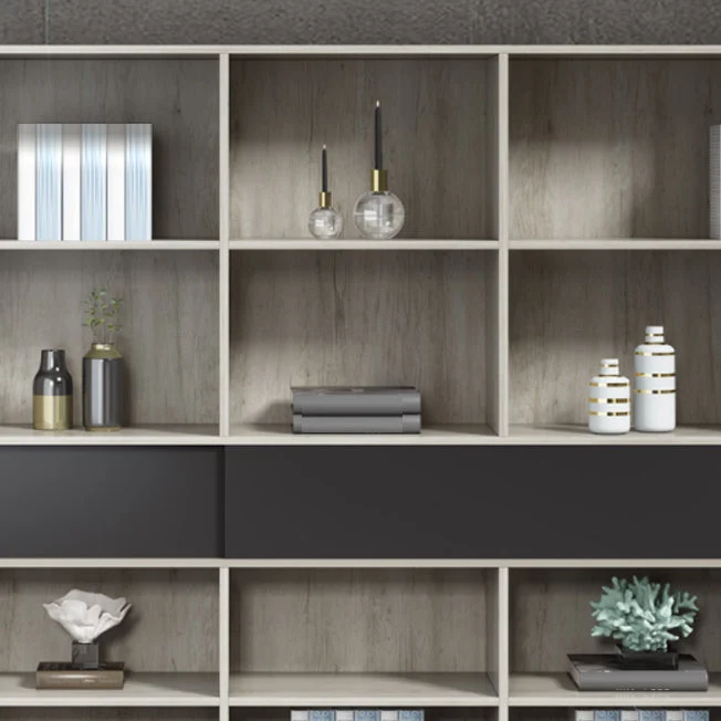 Classeur latéral en bois moderne avec rangement verrouillable Clearhalo