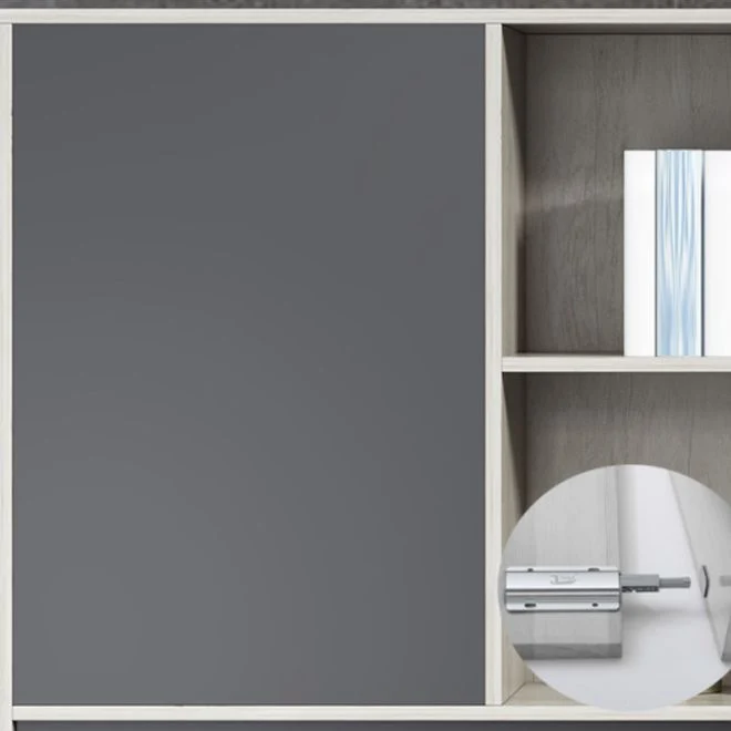 Classeur latéral en bois moderne avec rangement verrouillable Clearhalo