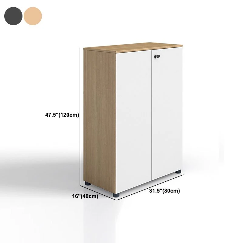 Classeur latéral en bois de style moderne avec serrure par mot de passe Clearhalo