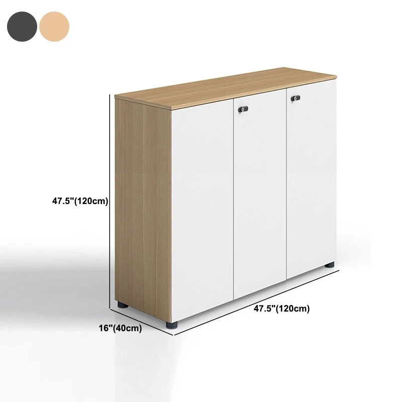 Classeur latéral en bois de style moderne avec serrure par mot de passe Clearhalo