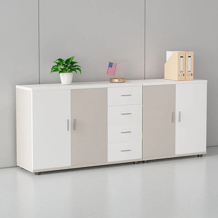 Classeur latéral en bois de style scandinave pour le bureau à domicile Clearhalo