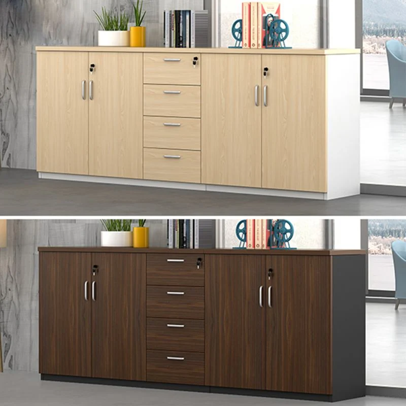 Classeur latéral de conception de stockage en bois de classeur de style nordique Clearhalo