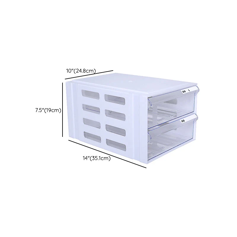 Classeur latéral contemporain en acrylique pour bureau à domicile Clearhalo
