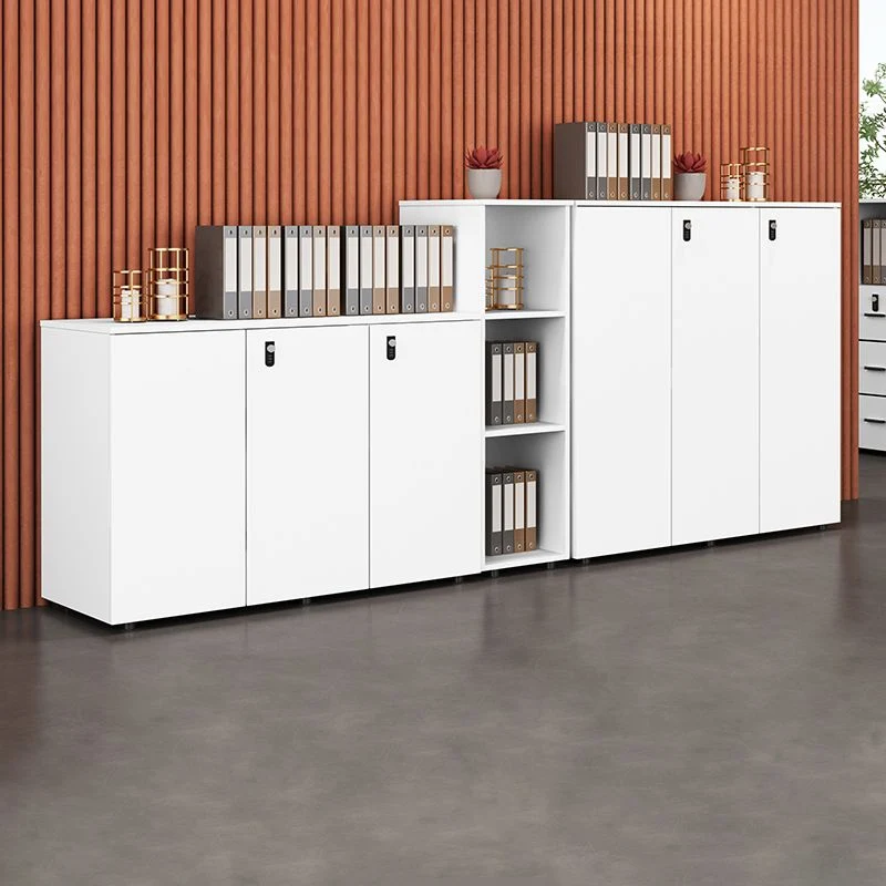Classeur latéral contemporain en bois d'ingénierie Clearhalo