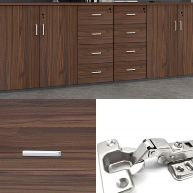 Classeur latéral contemporain en bois d'ingénierie avec rangement Clearhalo