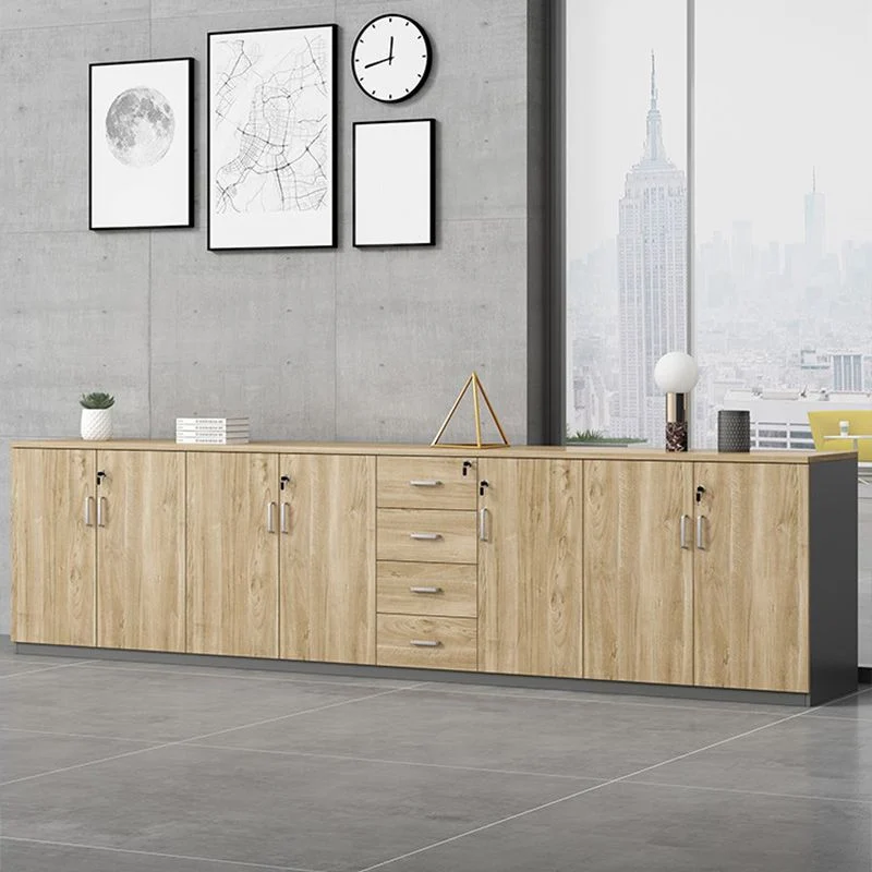 Classeur latéral contemporain en bois d'ingénierie avec rangement Clearhalo