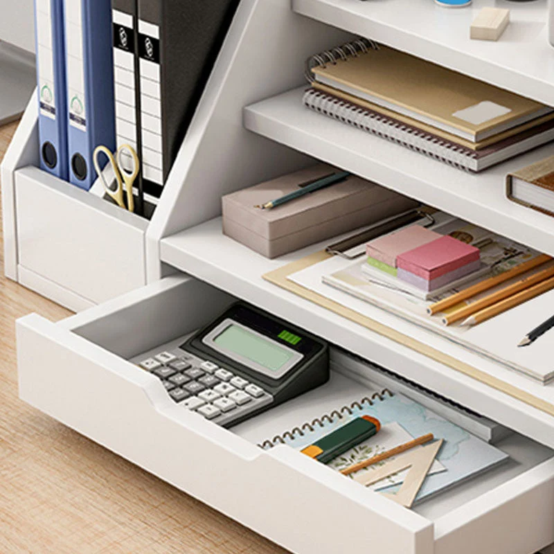 Classeur latéral contemporain à cadre en bois avec rangement Clearhalo