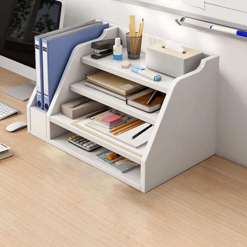 Classeur latéral contemporain à cadre en bois avec rangement Clearhalo