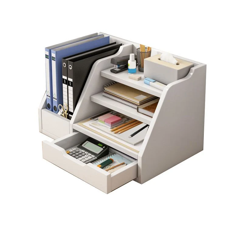 Classeur latéral contemporain à cadre en bois avec rangement Clearhalo
