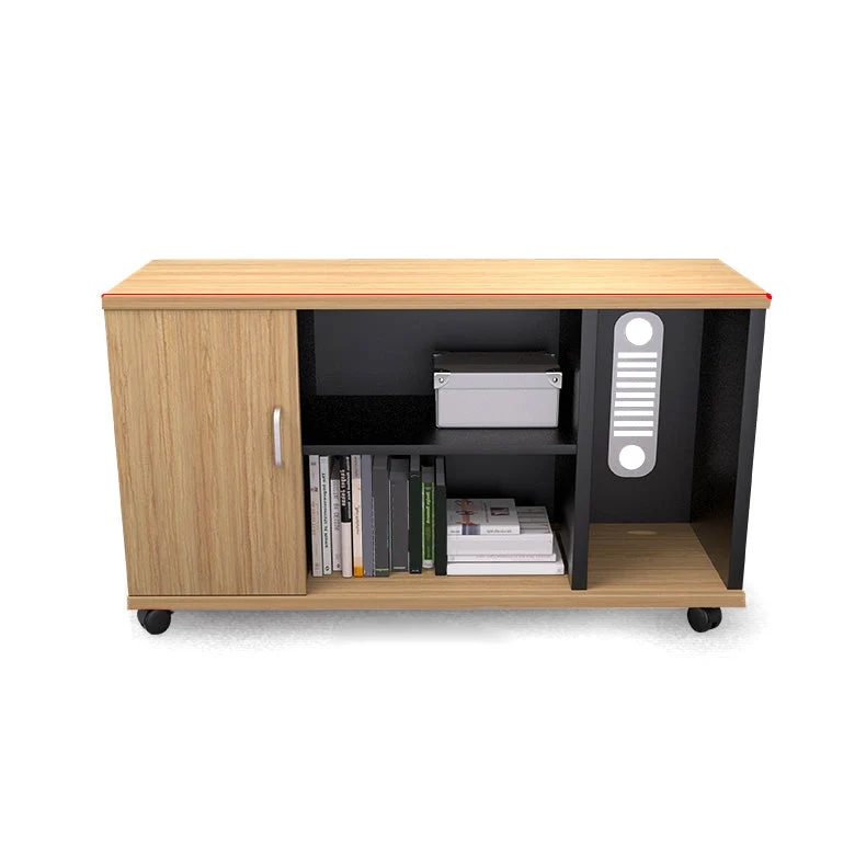 Classeur latéral contemporain Classeur en bois avec rangement Clearhalo