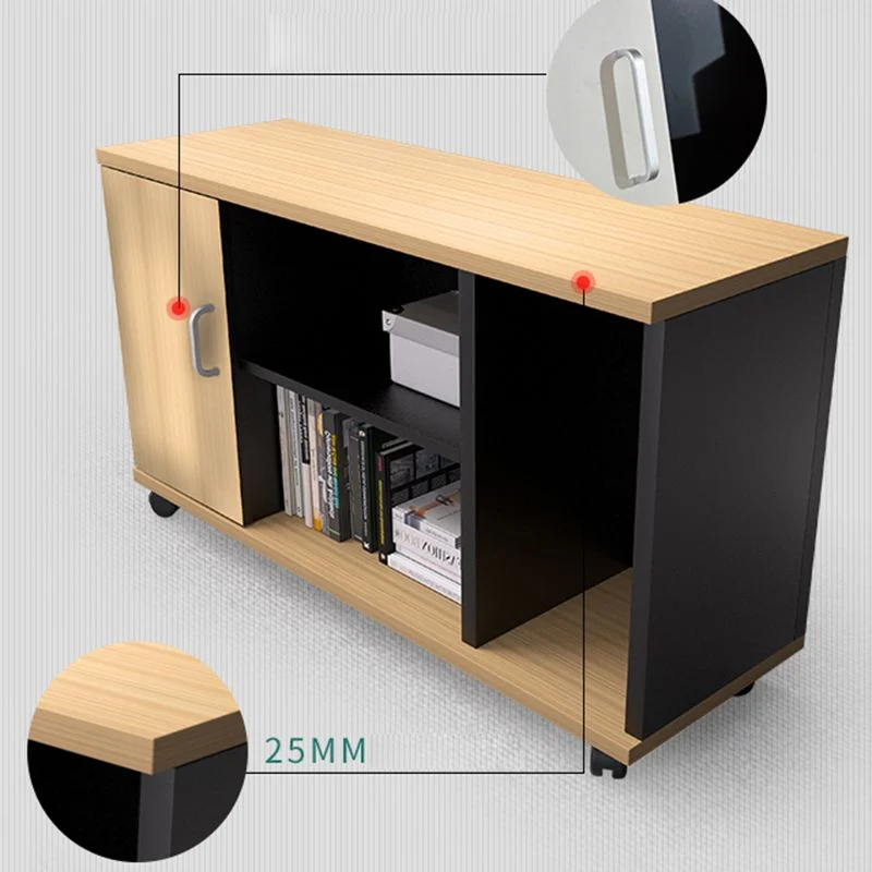 Classeur latéral contemporain Classeur en bois avec rangement Clearhalo