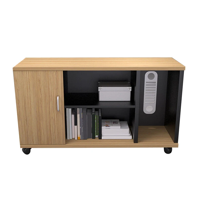 Classeur latéral contemporain Classeur en bois avec rangement Clearhalo