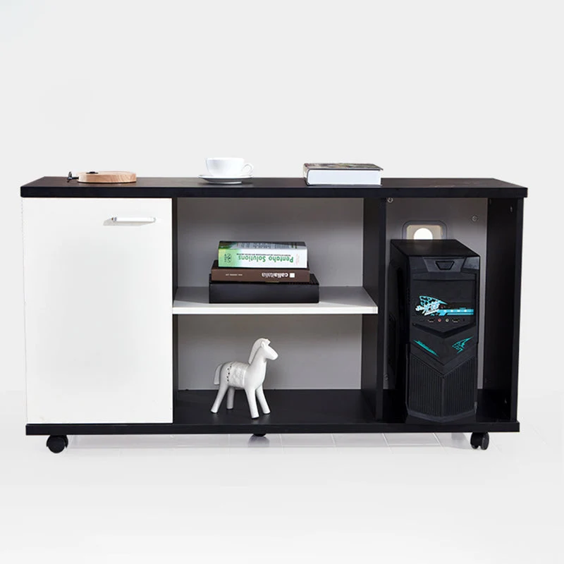 Classeur latéral contemporain Classeur en bois avec rangement Clearhalo