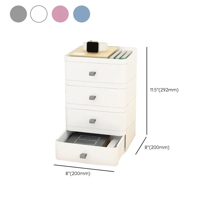 Classeur latéral moderne en acrylique pour bureau à domicile Clearhalo