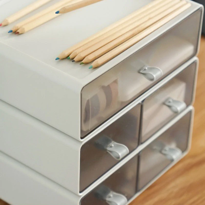 Classeur latéral moderne en acrylique pour bureau à domicile Clearhalo
