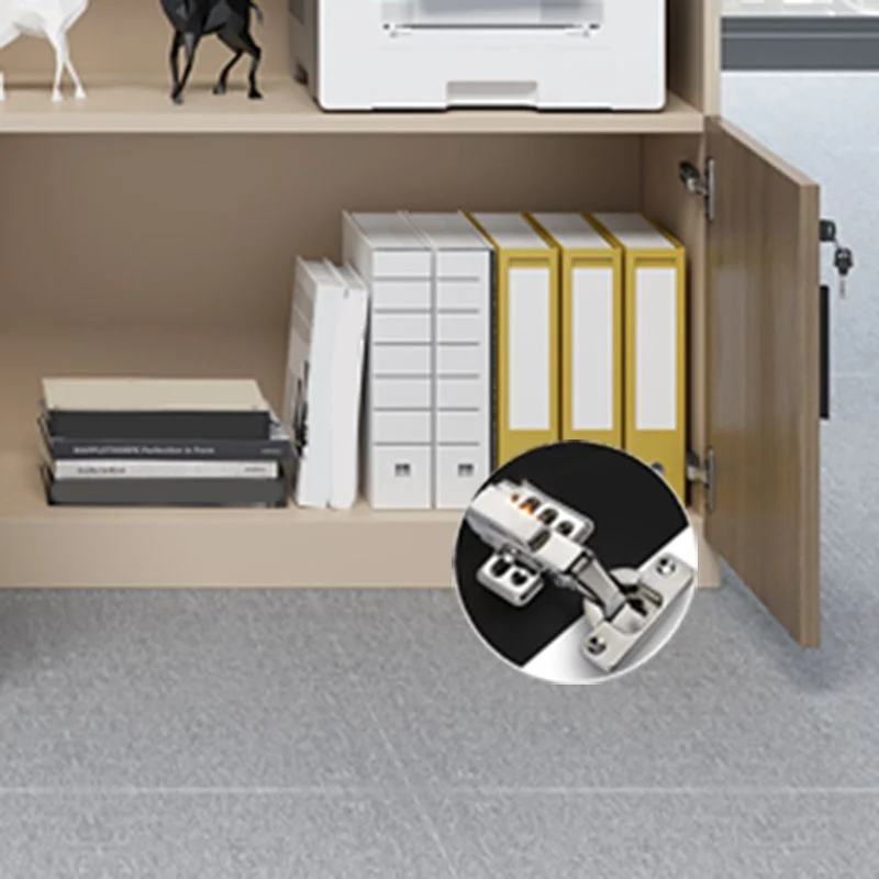 Classeur latéral moderne en bois avec rangement verrouillable Clearhalo