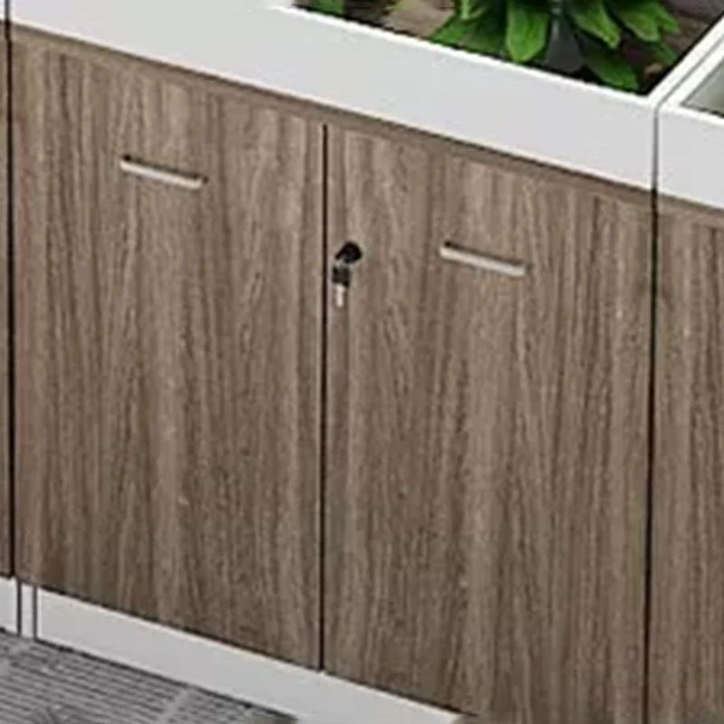Classeur latéral moderne en bois avec serrure et rangement Clearhalo