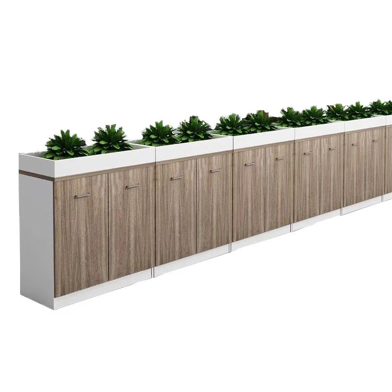 Classeur latéral moderne en bois avec serrure et rangement Clearhalo