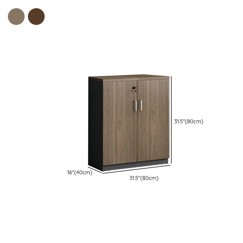 Classeur latéral moderne en bois d'ingénierie avec serrure et rangement Clearhalo