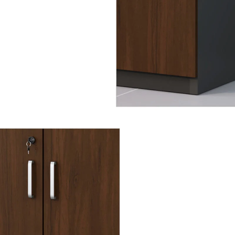 Classeur latéral moderne en bois d'ingénierie avec serrure et rangement Clearhalo