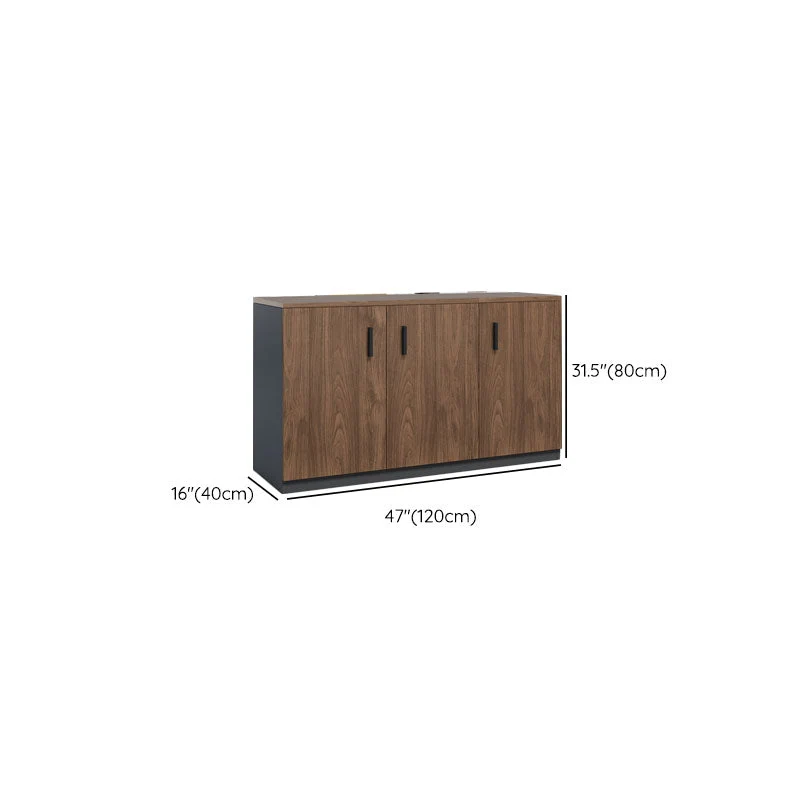 Classeur latéral moderne en bois d'ingénierie avec serrure et rangement Clearhalo
