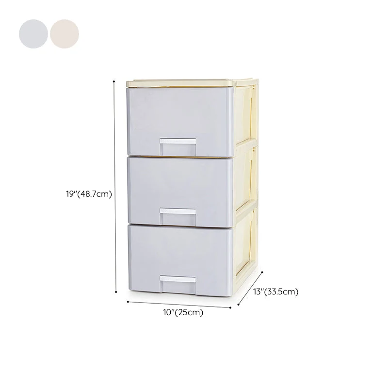Classeur latéral moderne à tiroirs, classeur en plastique pour la maison ou le bureau Clearhalo