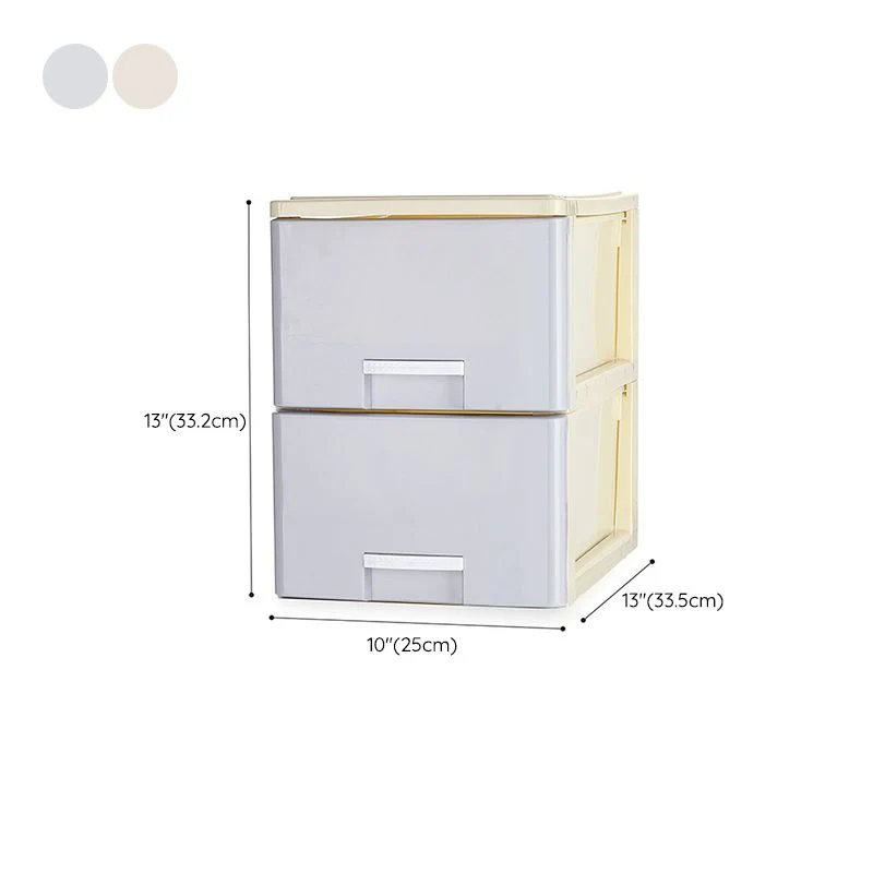Classeur latéral moderne à tiroirs, classeur en plastique pour la maison ou le bureau Clearhalo
