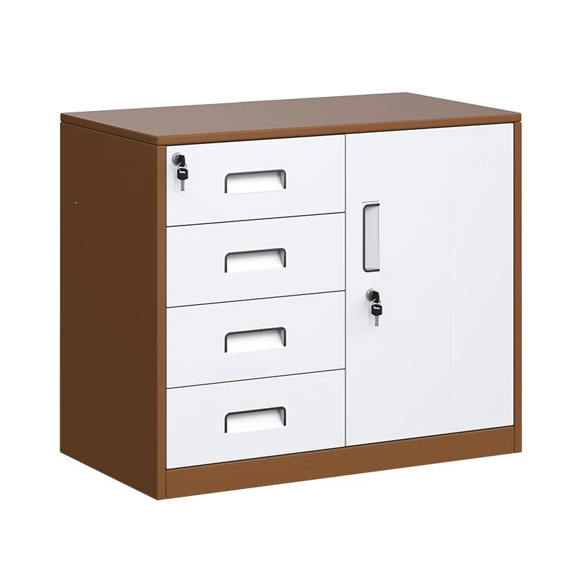 Classeur latéral en métal style contemporain avec rangement verrouillable Clearhalo