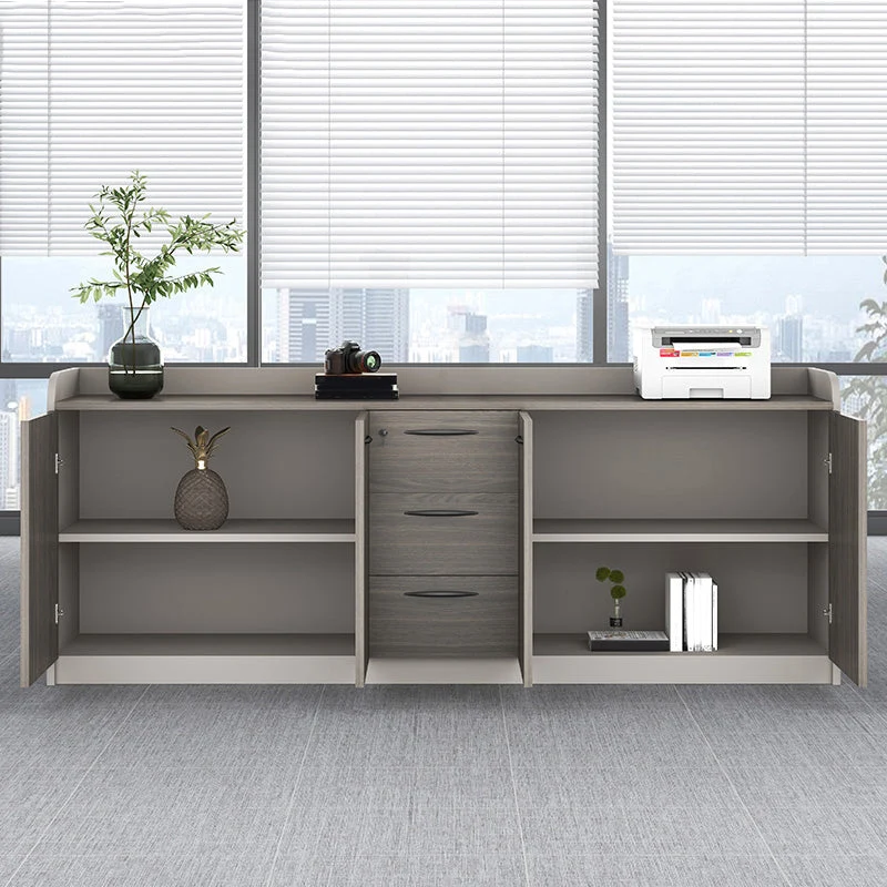 Classeur latéral nordique, classeur de rangement à cadre en bois Clearhalo
