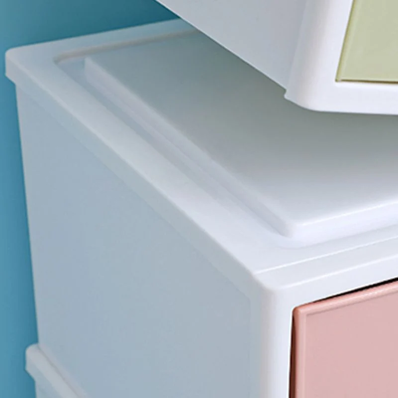 Classeur latéral en plastique côtier avec tiroirs pour la maison et le bureau Clearhalo