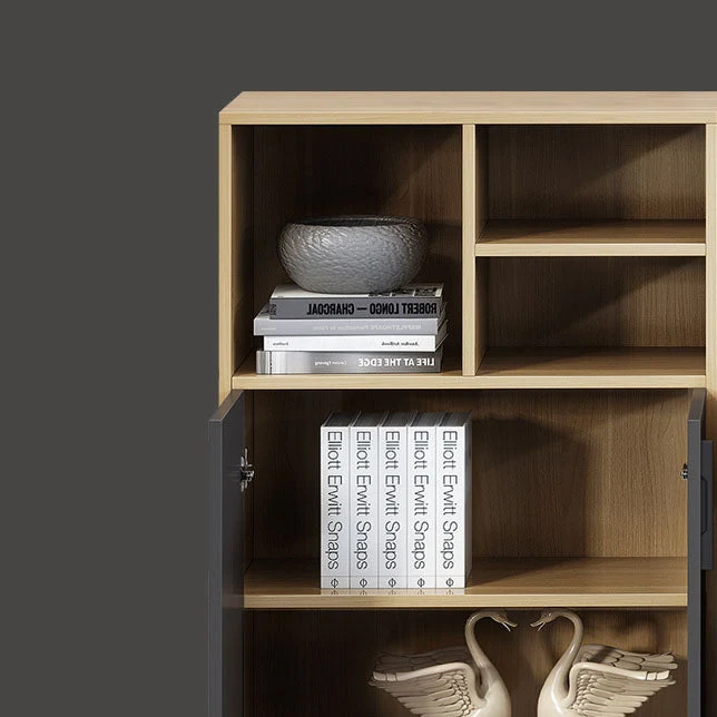 Classeur latéral de rangement en bois style contemporain Clearhalo