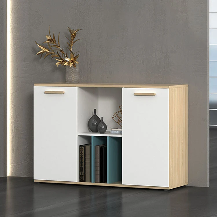 Classeur latéral scandinave en bois pour bureau à domicile Clearhalo