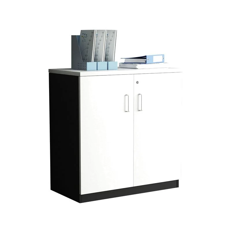 Classeur latéral de style moderne, classeur en bois avec serrure et rangement Clearhalo