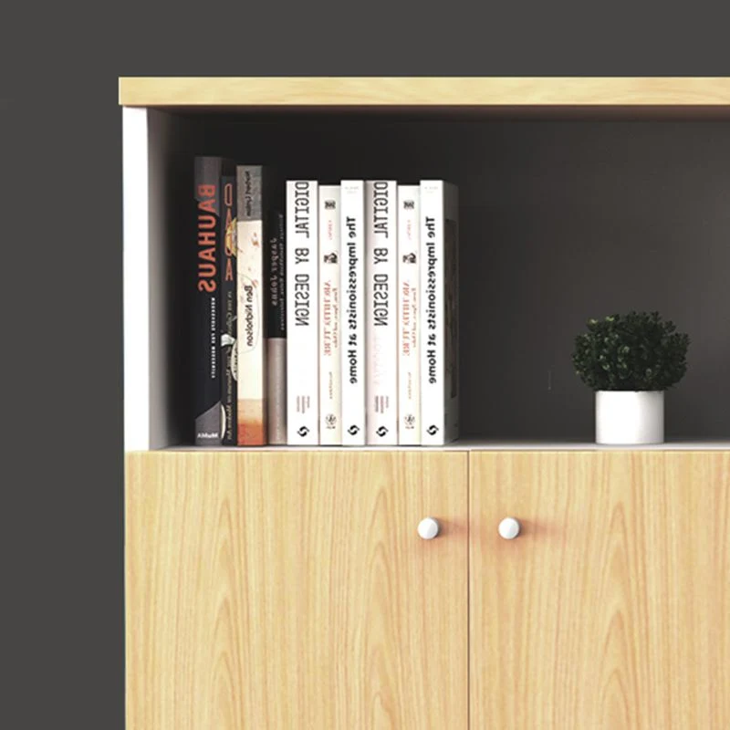 Classeur latéral de style moderne, classeur en bois avec rangement Clearhalo