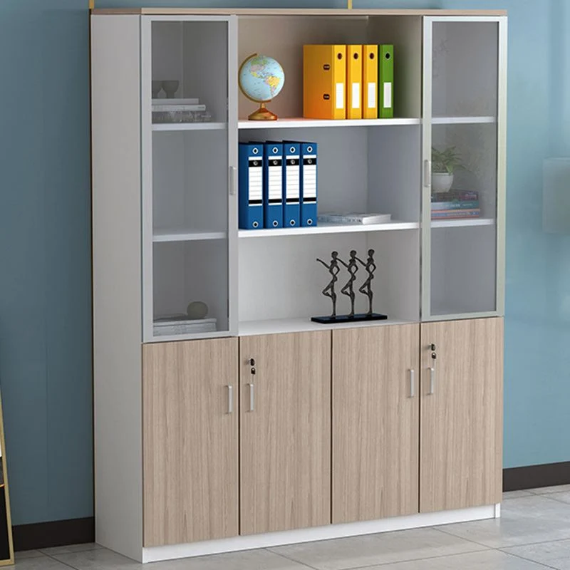 Classeur latéral de style moderne, classeur en bois avec serrure et rangement Clearhalo