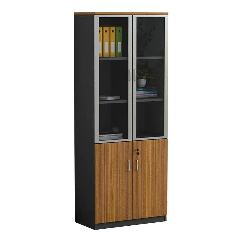 Classeur latéral de style moderne, classeur en bois avec serrure et rangement Clearhalo