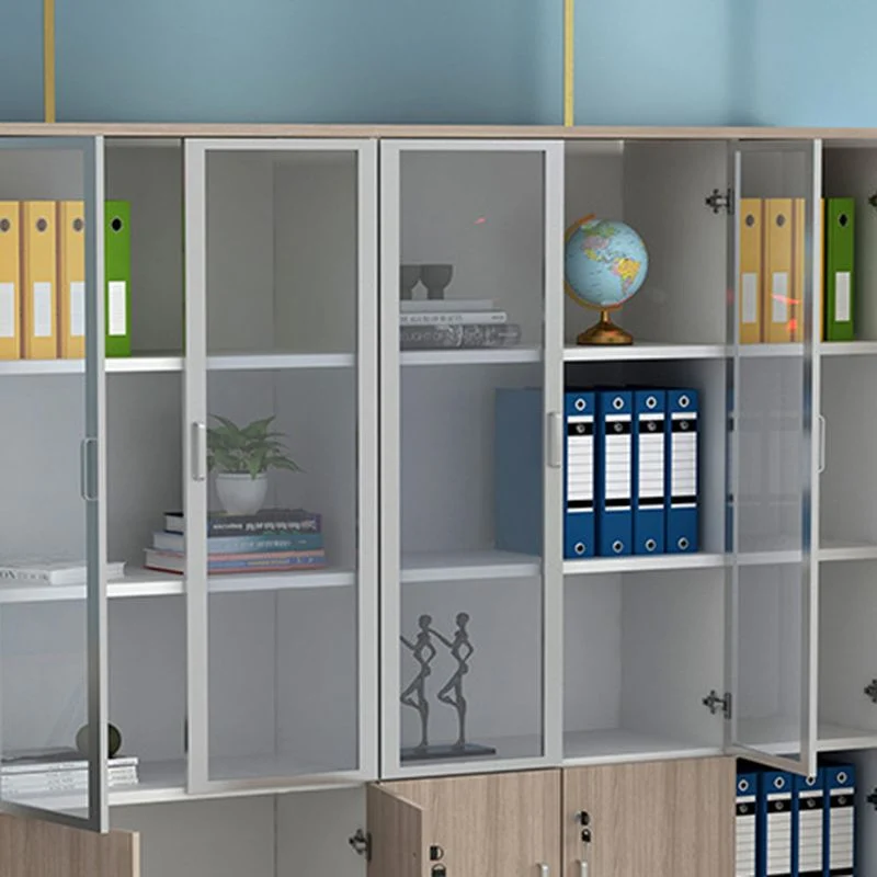 Classeur latéral de style moderne, classeur en bois avec serrure et rangement Clearhalo
