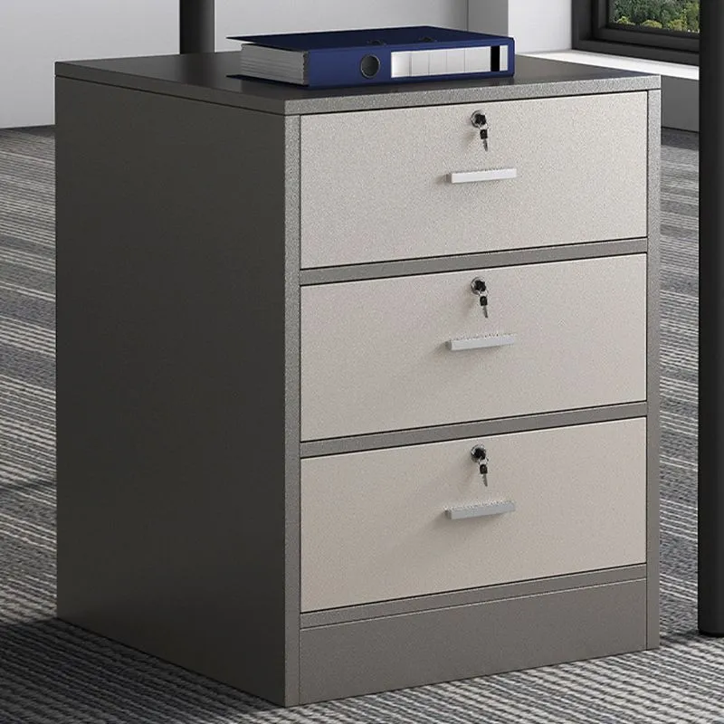 Classeur de loisirs bloc de couleur tiroirs de verrouillage en bois classeur Clearhalo