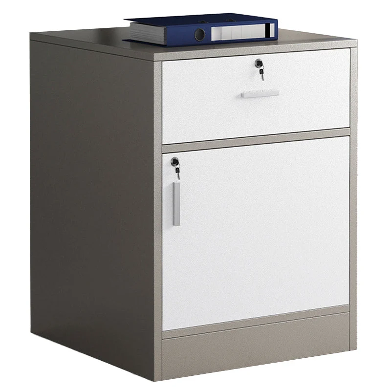 Classeur de loisirs bloc de couleur tiroirs de verrouillage en bois classeur Clearhalo