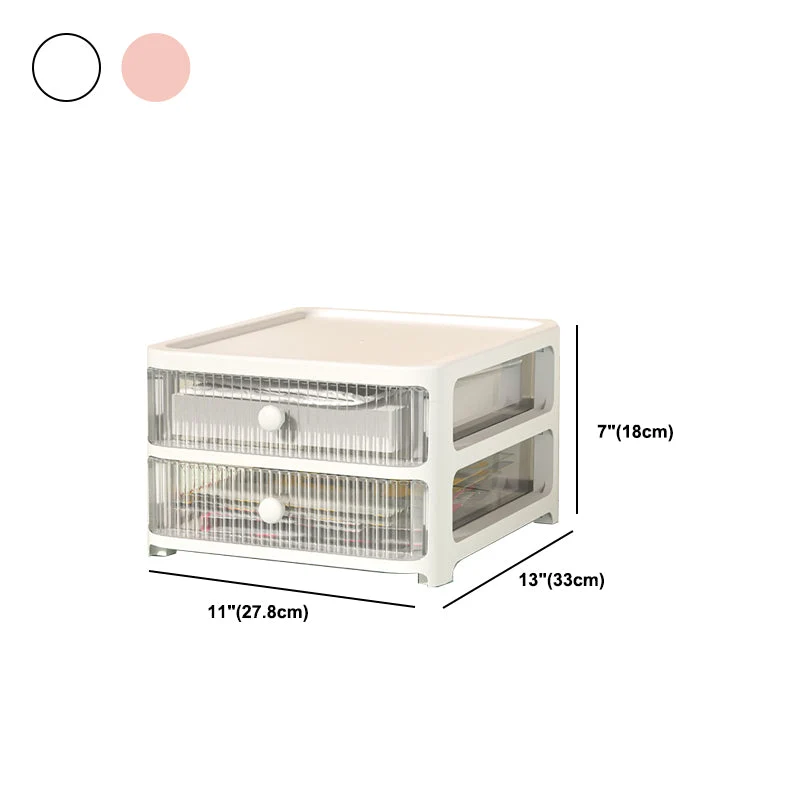 Classeur moderne en acrylique avec tiroirs, pour la maison ou le bureau Clearhalo