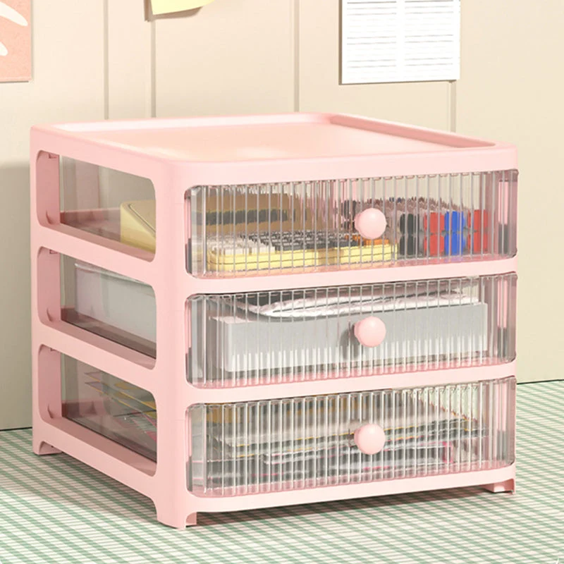Classeur moderne en acrylique avec tiroirs, pour la maison ou le bureau Clearhalo