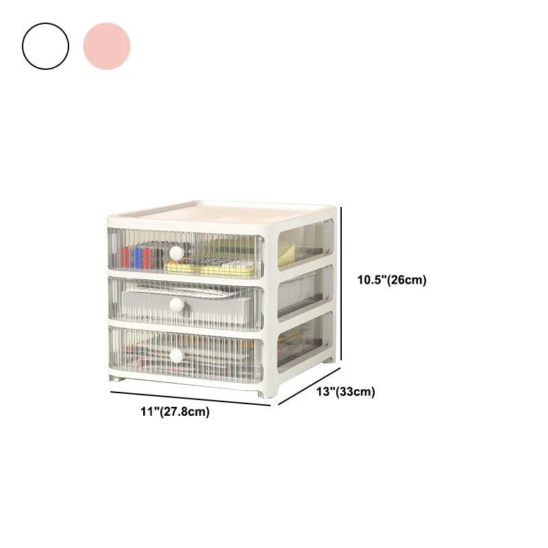 Classeur moderne en acrylique avec tiroirs, pour la maison ou le bureau Clearhalo