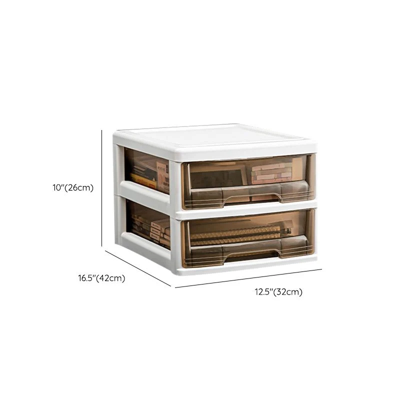 Classeur moderne en acrylique avec tiroirs pour la maison et le bureau Clearhalo