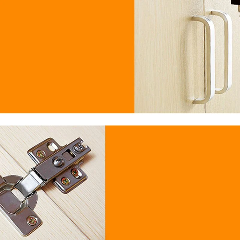 Classeur moderne avec cadre en bois blanc, classeur latéral de rangement Clearhalo