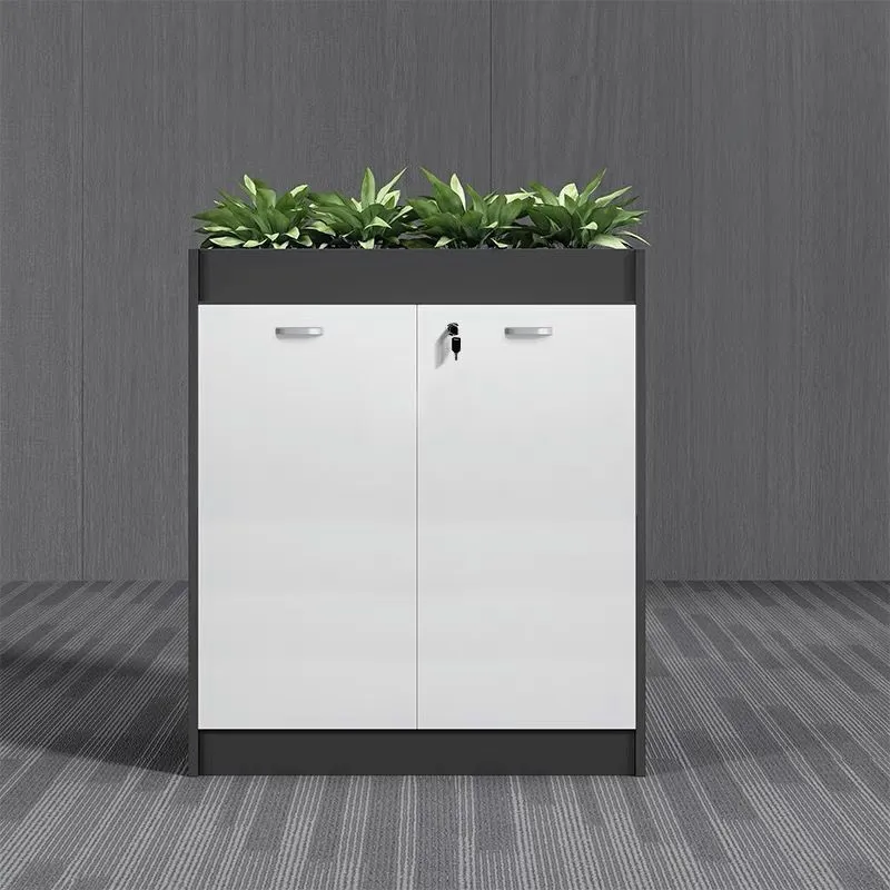 Classeur moderne en bois avec serrure de rangement pour le bureau Clearhalo