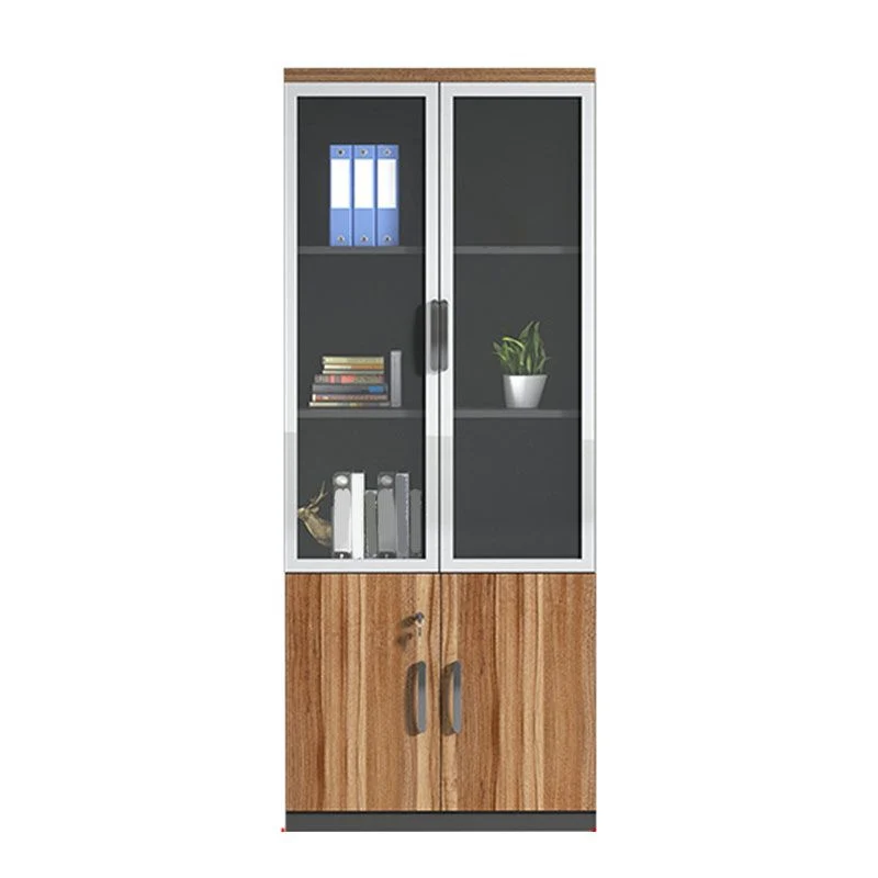 Classeur moderne en bois d'ingénierie avec rangement à serrure pour le bureau à domicile Clearhalo