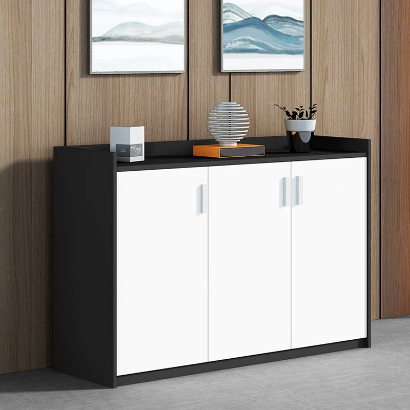 Classeur moderne en bois d'ingénierie blanc pour la maison et le bureau Clearhalo